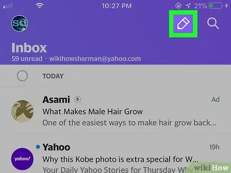 Image titled Send Pictures by Email in Yahoo Step 2