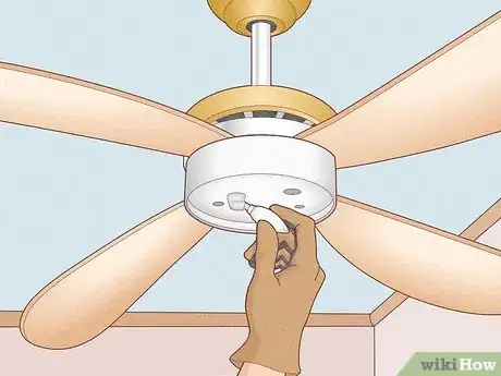 Image titled Replace a Light Bulb in a Ceiling Fan Step 4