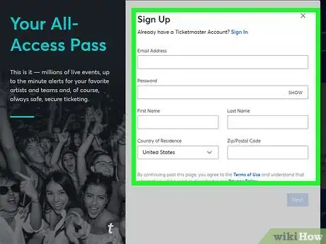 Image titled Buy on Ticketmaster Step 1