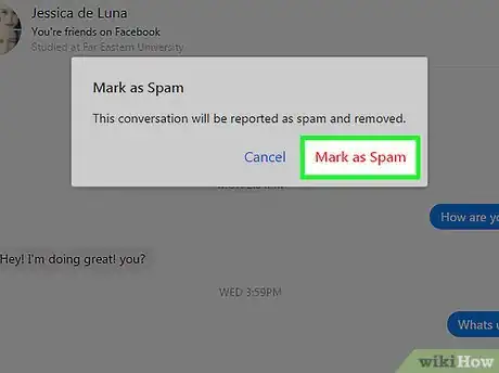 Image titled Mark a Facebook Messenger Conversation As Spam Step 12