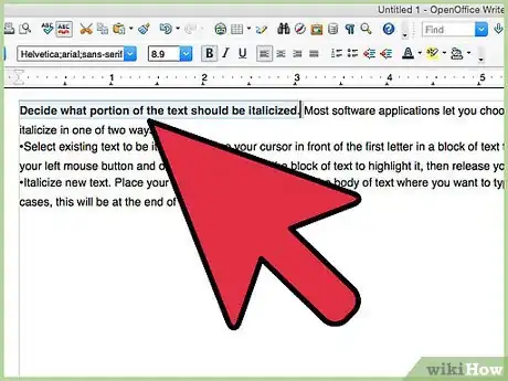 Image titled Italicize Step 1
