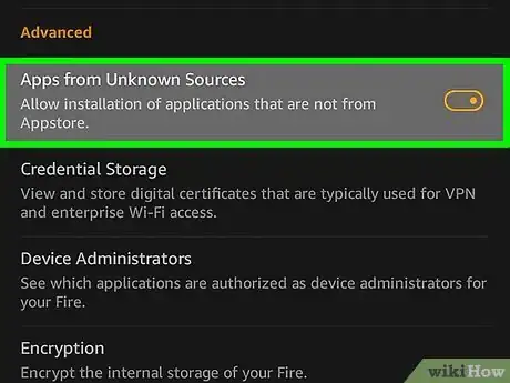 Image titled Install the Google Play Store on an Amazon Fire Step 7