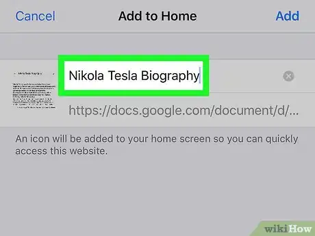 Image titled Create a Desktop Shortcut for Google Docs on iPhone or iPad Step 7