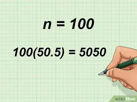 Image titled Add Consecutive Integers from 1 to 100 Step 4