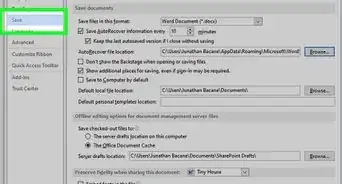 Save a Microsoft Word Document