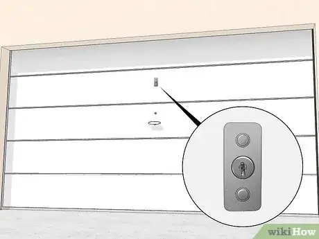 Image titled Open Garage Door Manually from Outside Step 1