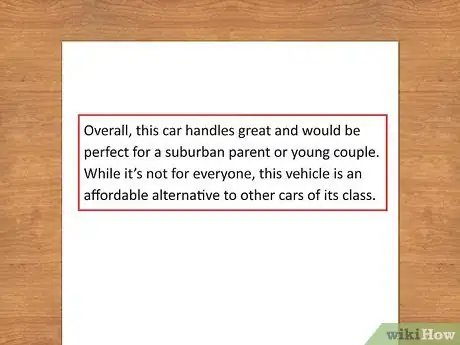 Image titled Write a Car Review Step 10