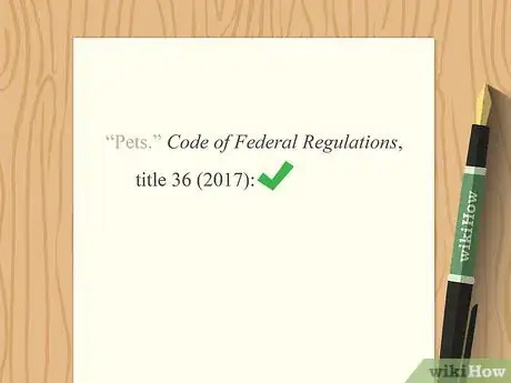 Image titled Cite the Code of Federal Regulations Step 7