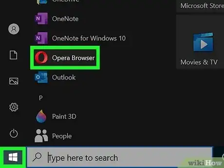 Image titled Turn on the Built‐In VPN for Opera Browser Step 1