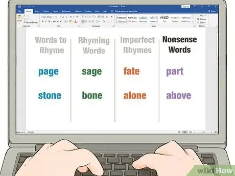 Image titled Create a List of Rhyming Words for a Poem or Song Step 14