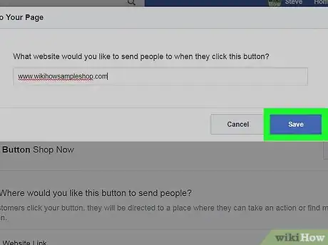 Image titled Add a Shop Now Button on Facebook on PC or Mac Step 10