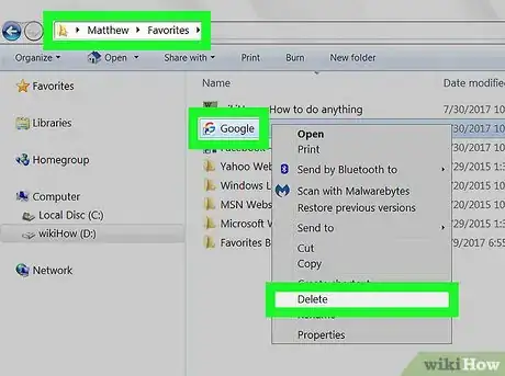 Image titled Delete Bookmarks Step 8