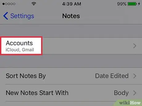Image titled Add Notes from an Email Account to an iPhone Step 3