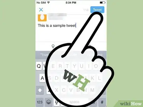 Image titled Send a Tweet from an iPhone Step 5