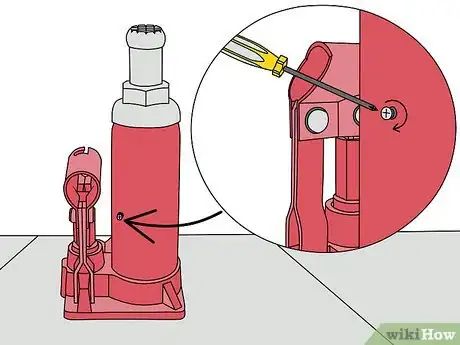 Image titled Add Oil to a Hydraulic Jack Step 7