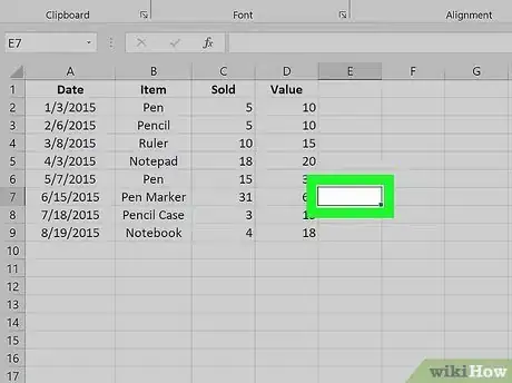 Image titled Calculate Quartiles in Excel Step 2