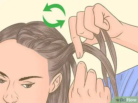 Image titled French Braid Short Hair Step 8