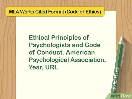 Image titled Cite the APA Code of Ethics Step 7