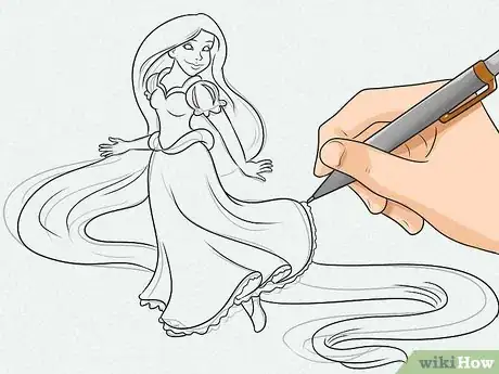 Image titled Draw Rapunzel Step 6