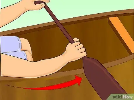 Image titled Paddle a Canoe Alone Using the J Stroke Step 4