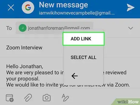 Image titled Attach a Link to an Email in Outlook Step 13