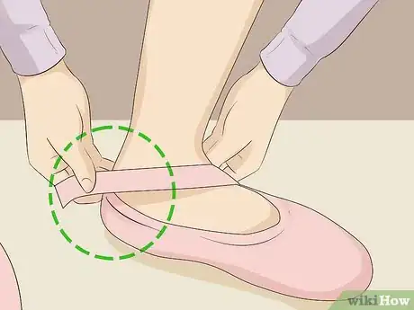 Image titled Sew Ribbons on Pointe Shoes Step 22.jpeg