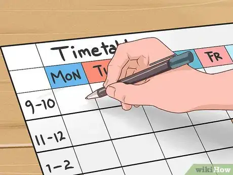 Image titled Make a Timetable Step 3
