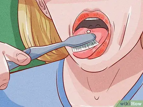 Image titled Brush Your Teeth with a Tongue Piercing Step 10