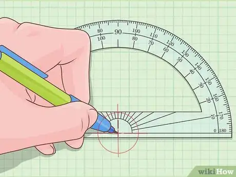 Image titled Make Angles in Math Using a Protractor Step 2