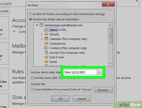 Image titled Create an Archive Folder in Outlook on PC or Mac Step 6