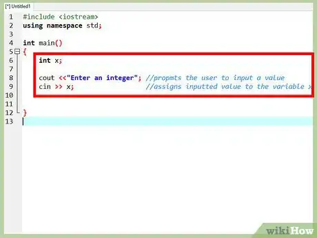 Image titled Use C++ to Write Cin and Cout Statements Step 11