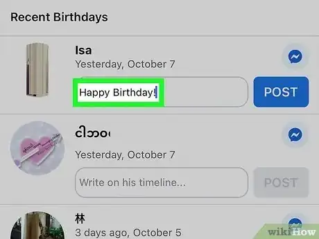 Image titled Wish Happy Birthday on Facebook Step 6