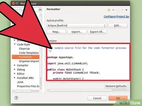 Image titled Change the Default Format Settings in Eclipse Step 16