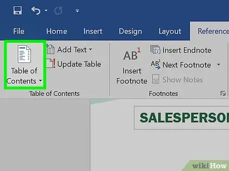 Image titled Edit the Table of Contents in Word Step 4