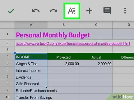 Image titled Edit Google Sheets on Mobile Step 11