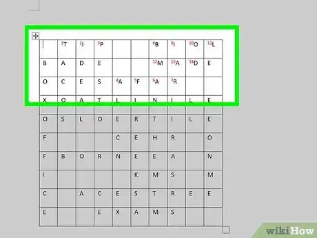 Image titled Make a Crossword Puzzle in Microsoft Word Step 5