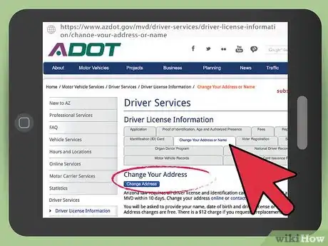 Image titled Change an Arizona Driver's License Address Step 2
