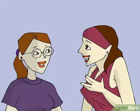 Image titled Get a Girl's Attention if You Are a Girl Step 1