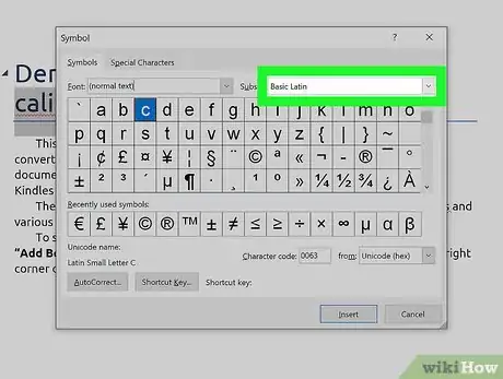 Image titled Insert a Rupee Symbol in Word Step 6