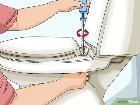 Image titled Remove a Toilet Seat Step 3