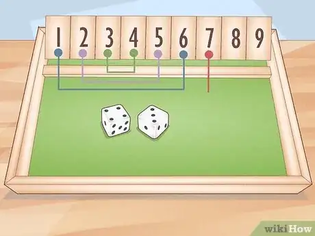 Image titled Play Shut the Box Step 2