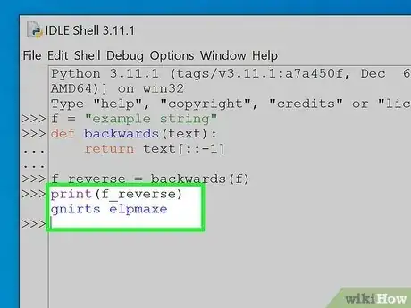 Image titled Reverse a String in Python Step 7