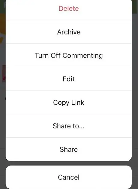 Image titled Delete a Post on InstagramStep5