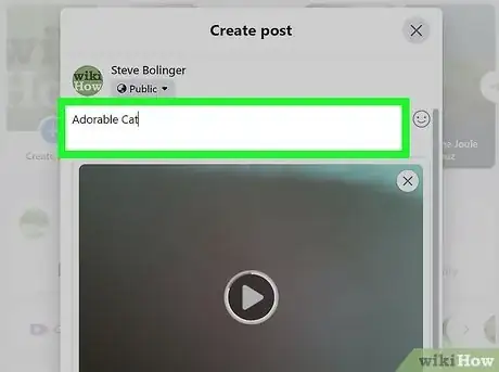 Image titled Upload a Video on Facebook Step 11
