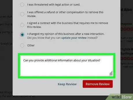 Image titled Edit or Remove a Posted Review on Yelp Step 14