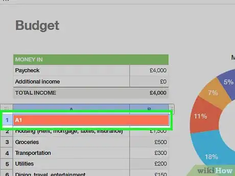 Image titled Make a Spreadsheet Step 20