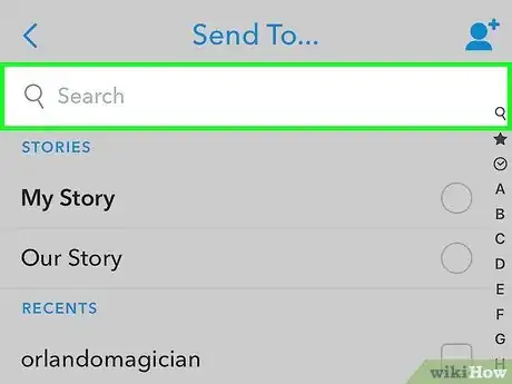 Image titled Snapchat Someone Who Hasn't Added You As a Friend Step 4