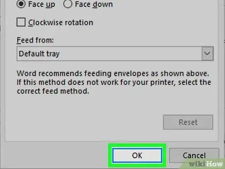 Image titled Print on an Envelope Using Microsoft Word Step 10