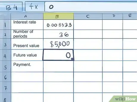 Image titled Calculate Credit Card Payments in Excel Step 6