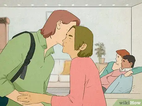 Image titled Is It Disrespectful to Kiss in Front of Your Parents Step 1